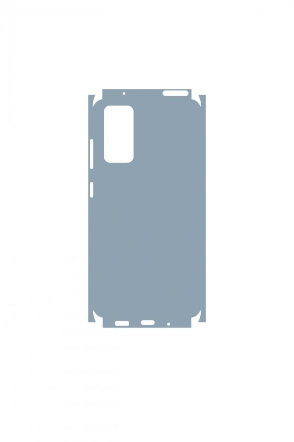 Samsung Galaxy S20FE Telefon Kaplaması Full Cover 3M Sticker Kaplama