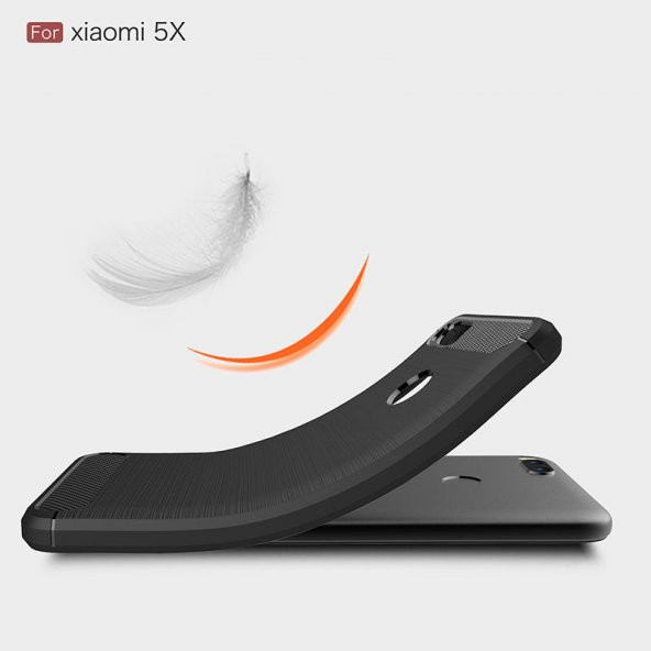 Xiaomi Mi A1 Kılıf Karbon Fiber Silikon Kapak Kılıf + Nano Cam - 7