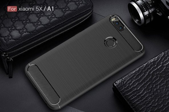 Xiaomi Mi A1 Kılıf Karbon Fiber Silikon Kapak Kılıf + Nano Cam - 8