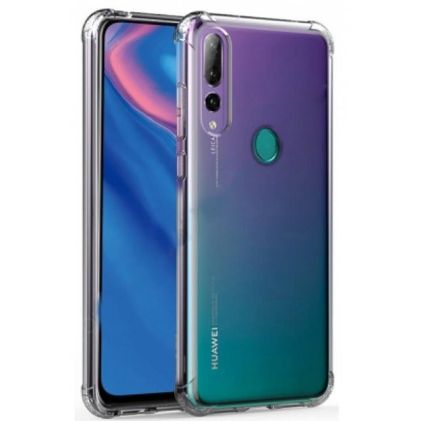 Huawei Y9 Prime 2019 Kılıf Zore Anti Shock Kenar Korumalı Silikon Kapak