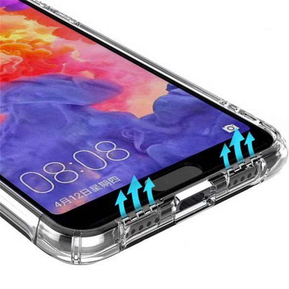 Huawei Y9 Prime 2019 Kılıf Zore Anti Shock Kenar Korumalı Silikon Kapak - 5