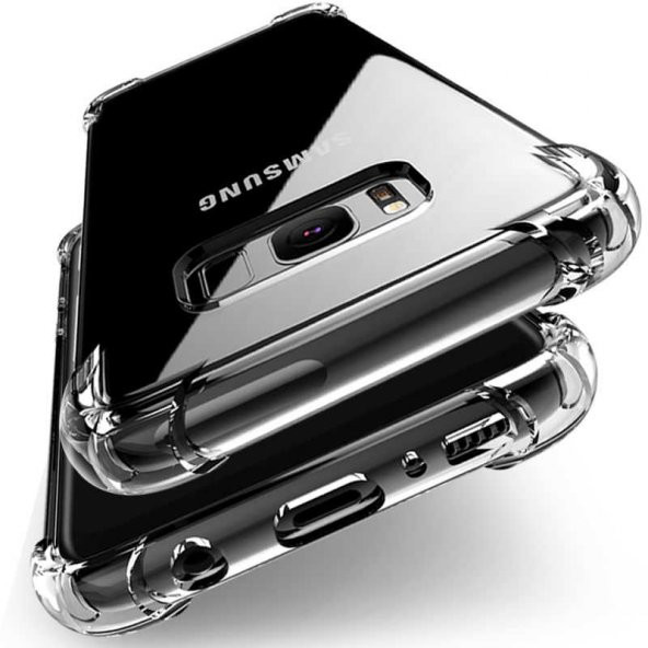 Galaxy S8 Plus Kılıf Zore Nitro Anti Shock Şeffaf Silikon - 4