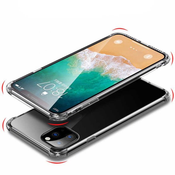 iPhone 11 Pro Max Kılıf Zore Nitro Anti Shock Şeffaf Silikon - 2