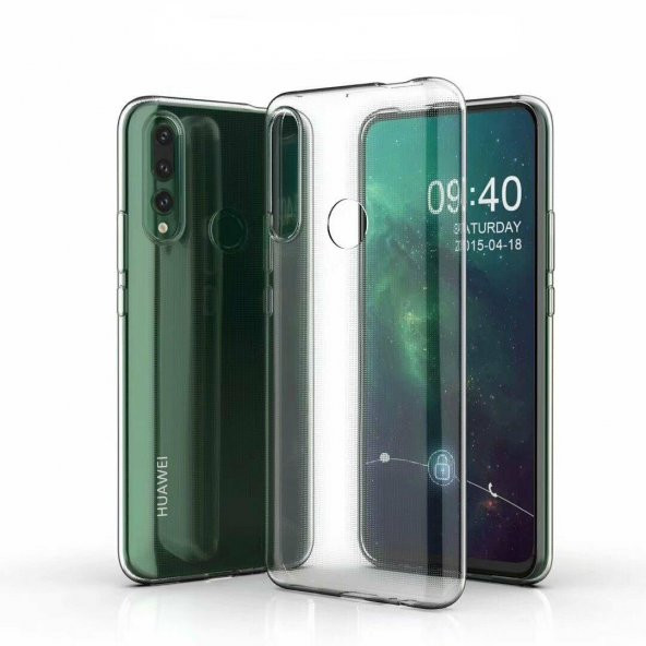Huawei Y9 Prime 2019 Kılıf Silikon Kamera Koruma + 6D Nano Cam - 5