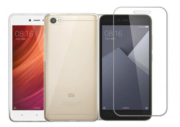 Xiaomi Redmi Note 5A (16GB) Silikon Kılıf + Nano Kırılmaz Cam - 1
