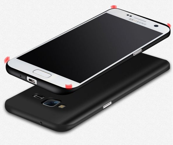 Samsung Galaxy J7 Core Kılıf Mat Silikon Kılıf + Kırılmaz Cam - 5