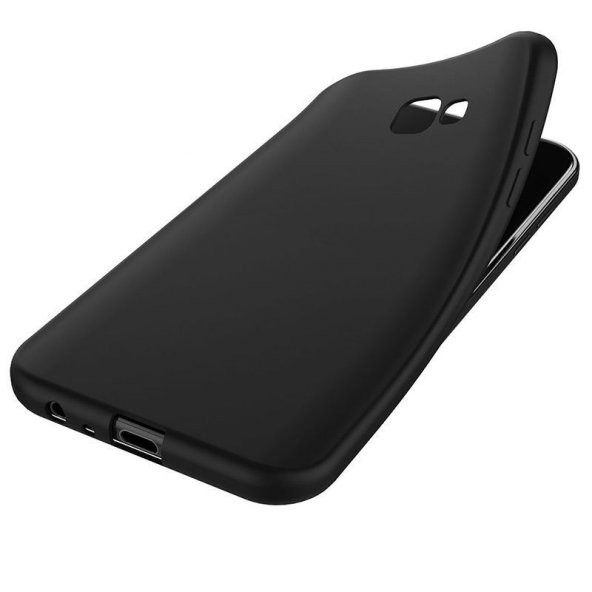 Samsung Galaxy A7 2017 Kılıf Mat Silikon Kılıf + Kırılmaz Cam - 2