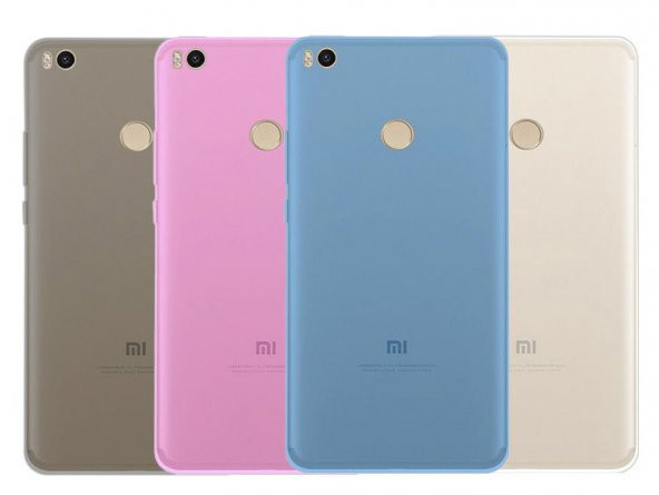 Xiaomi Mi Max 2 İnce Şeffaf Silikon Kılıf + Temperli Cam