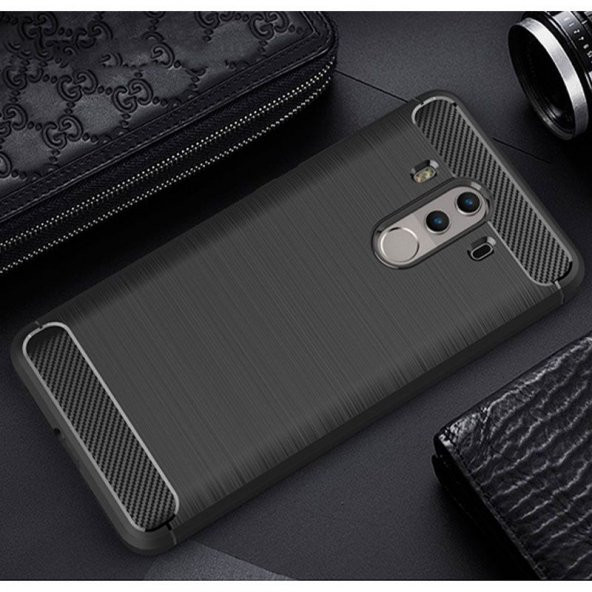 Huawei Mate 10 Pro Kılıf Karbon Silikon Kapak Kılıf + Nano Cam - 3