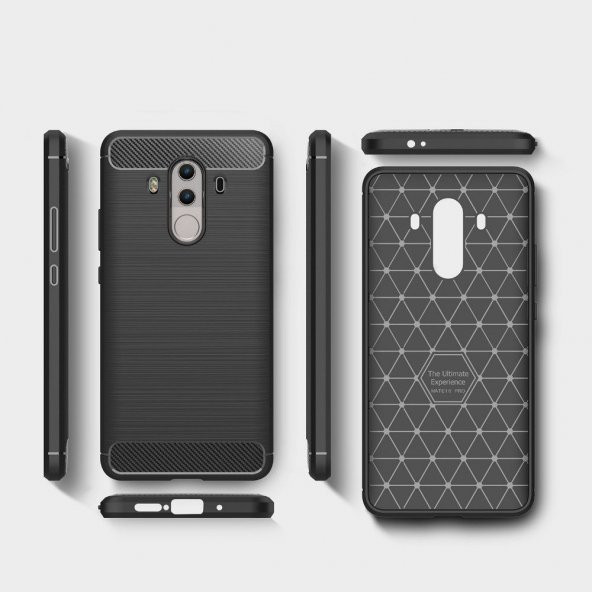 Huawei Mate 10 Pro Kılıf Karbon Silikon Kapak Kılıf + Nano Cam - 5