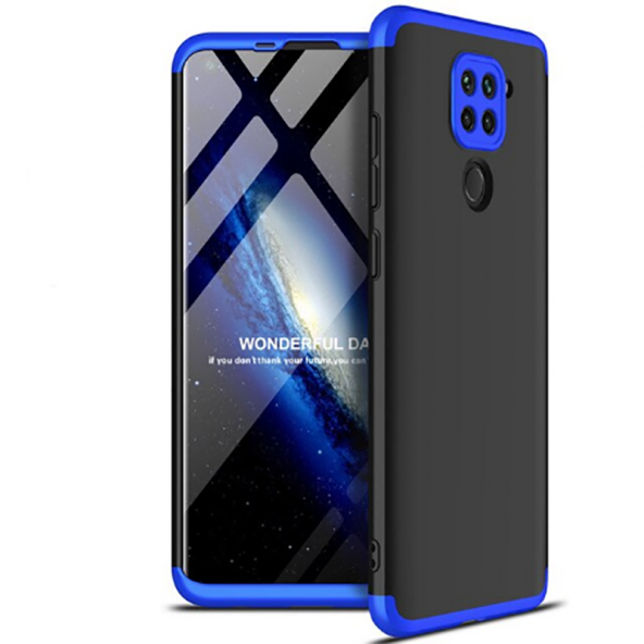 Xiaomi Redmi Note 9 Kılıf Zore 3 Parça Sert Ays Kapak