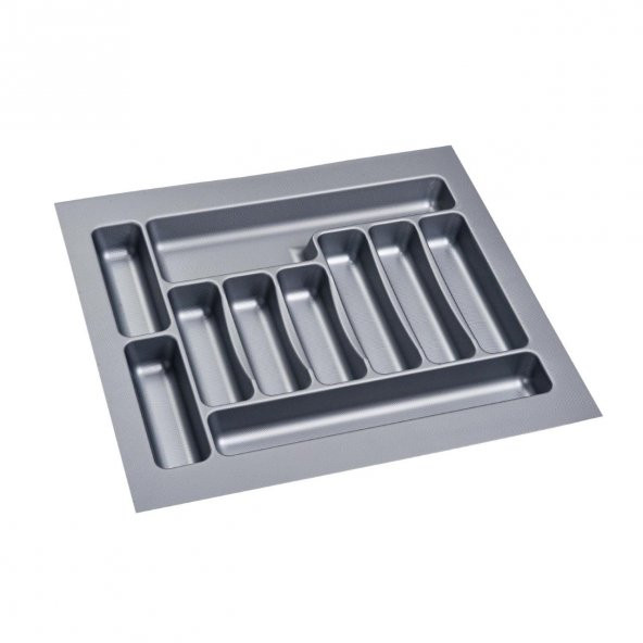 Çekmece İçi Kaşıklık ve Kepçelik 2 li Set 55 x 49 cm Gri - 5