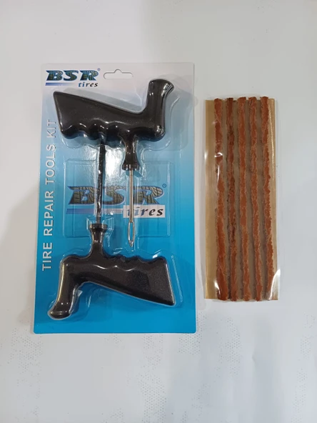 Dubleks Lastik Tamir Kiti, 5 Adet Uzun Fitil, Fitil Atma Ve Kanal Açıcı Aleti ürün görseli 1