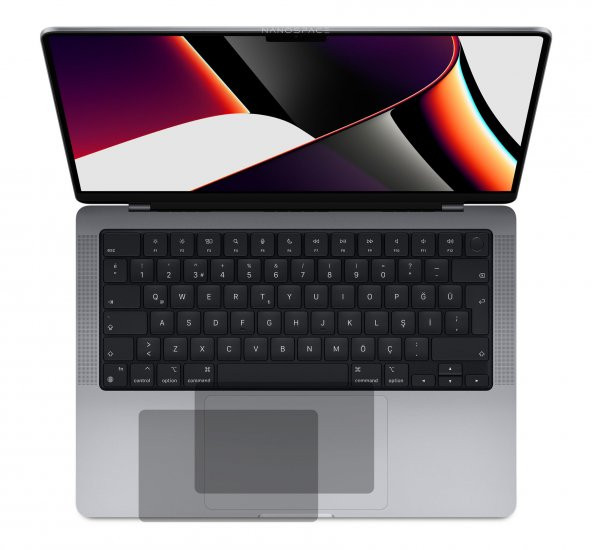 Apple MacBook Pro 14 Mat Parmak Izi Bırakmayan Touchpad Nano Koruyucu 2 Adet