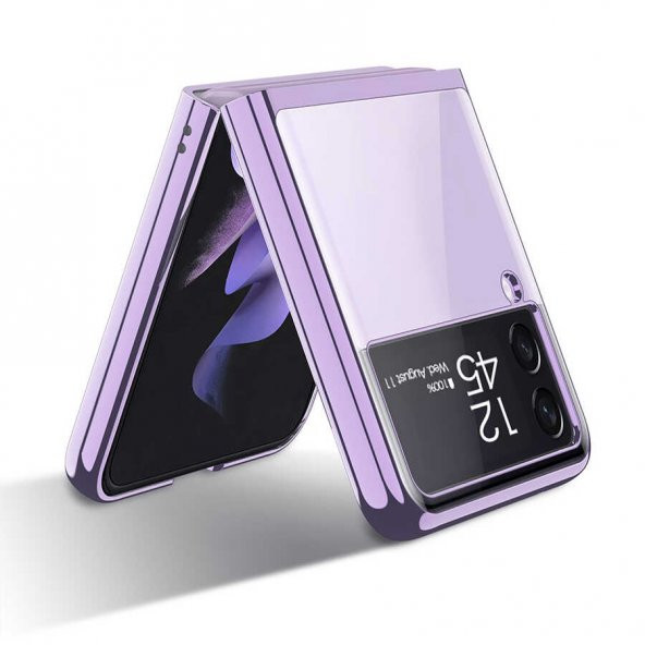 Samsung Galaxy Z Flip 3 Kılıf Zore Kıpta Kapak - 9