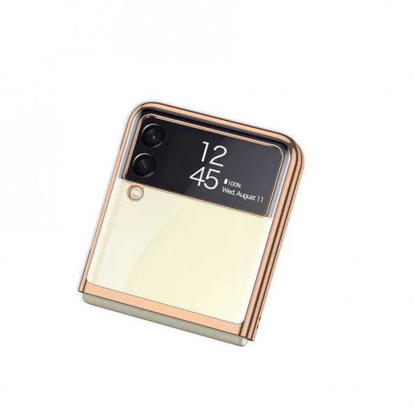 Samsung Galaxy Z Flip 3 Kılıf Zore Kıpta Kapak - 10