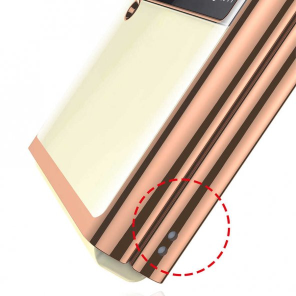 Samsung Galaxy Z Flip 3 Kılıf Zore Kıpta Kapak - 11