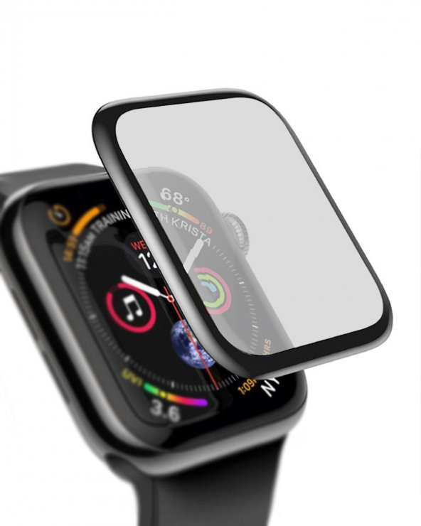 Apple Watch 1 2 3.Nesil 38MM 6D Tam Kapatan Mat Nano Koruyucu