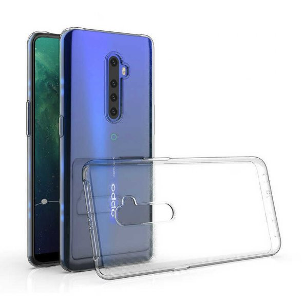 Oppo Reno 2Z Kılıf Kamera Korumalı Şeffaf Silikon Kapak