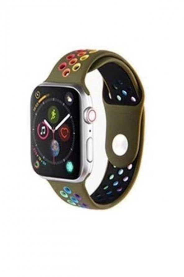 Apple Watch 38 mm Renkli Silikon Kordon