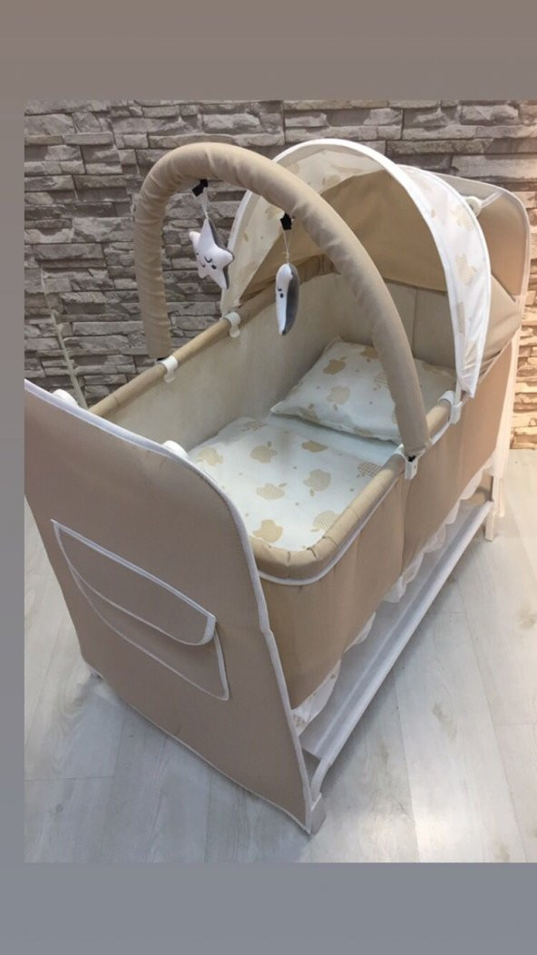 Bebek Çeyiz Seti 8 Parça Çift Yön Bebek Arabası Beşik Ana kucağı Yürüteç Puset Yağmurluk Çanta - 2