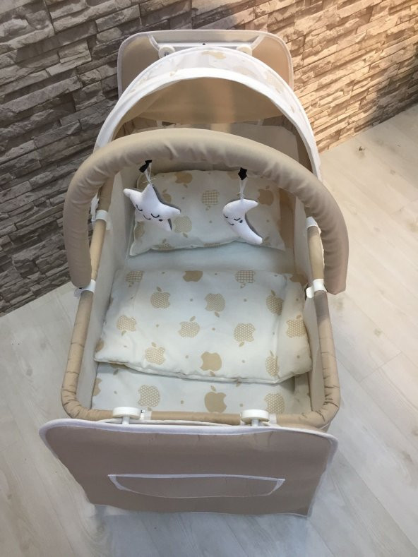 Almira Kids Bebek Çeyiz Seti 12 Parça Çift Yön Bebek Arabası Beşik Ana Kucağı Yürüteç Küvet Takımı - 2