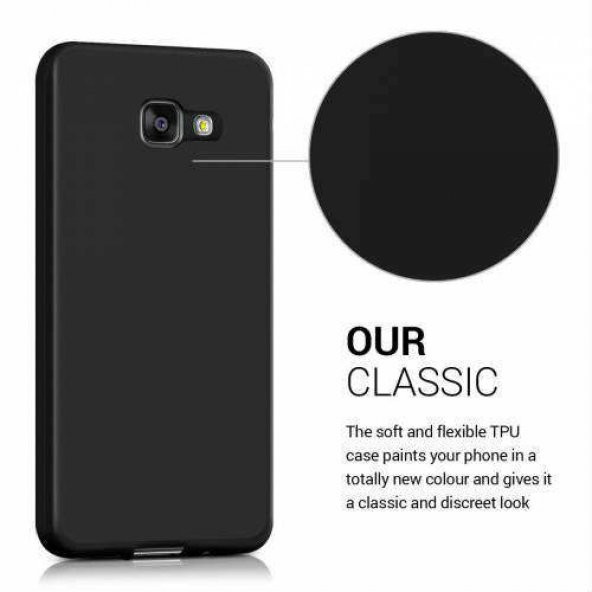 Samsung Galaxy A3 2017 Kılıf Mat Silikon Kılıf + Kırılmaz Cam - 3