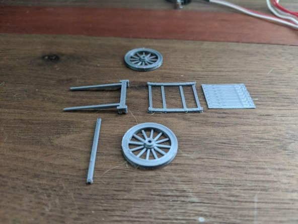 İki Tekerlekli Düz Üst Araba - D&D Scatter Plastik Aparat - 4