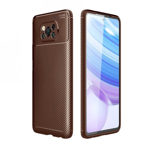 Xiaomi Poco X3 NFC Kılıf Negro Antişok Karbon Silikon Kapak - 2