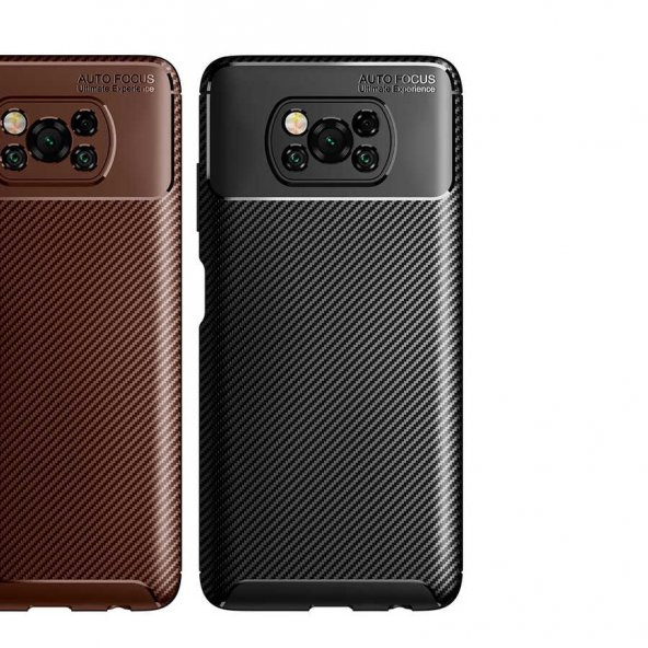 Xiaomi Poco X3 NFC Kılıf Negro Antişok Karbon Silikon Kapak - 6