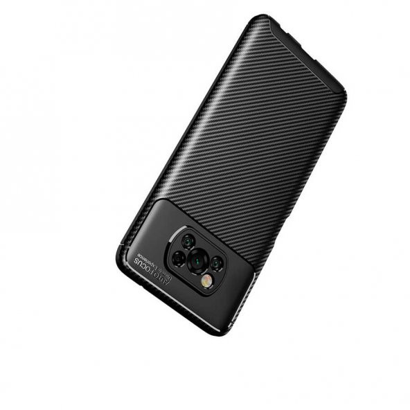 Xiaomi Poco X3 NFC Kılıf Negro Antişok Karbon Silikon Kapak - 12