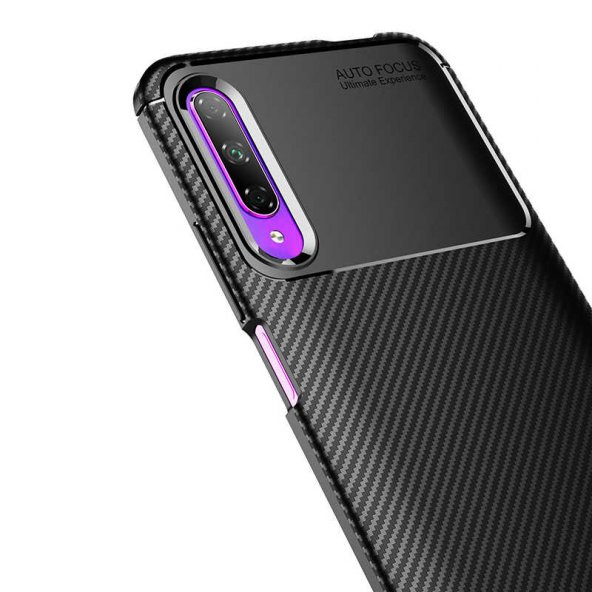 Huawei P Smart Pro 2019 Kılıf Zore Negro Antişok Karbon Silikon - 6