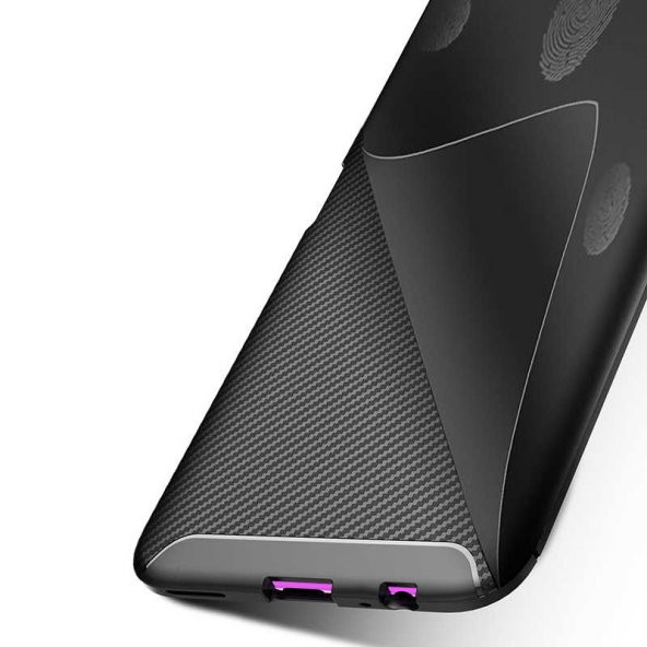 Huawei P Smart Pro 2019 Kılıf Zore Negro Antişok Karbon Silikon - 7