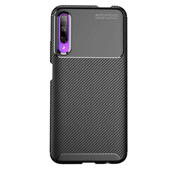 Huawei P Smart Pro 2019 Kılıf Zore Negro Antişok Karbon Silikon - 8