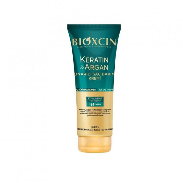 Keratin ve Argan Onarıcı Saç Bakım Kremi 250 ml