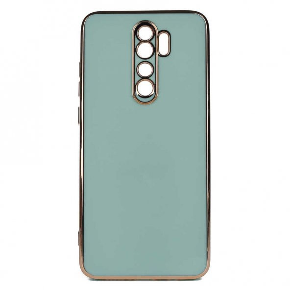 Xiaomi Redmi Note 8 Pro Kılıf Kamera Korumalı Gold Kenarlı Silikon Kapak - 4