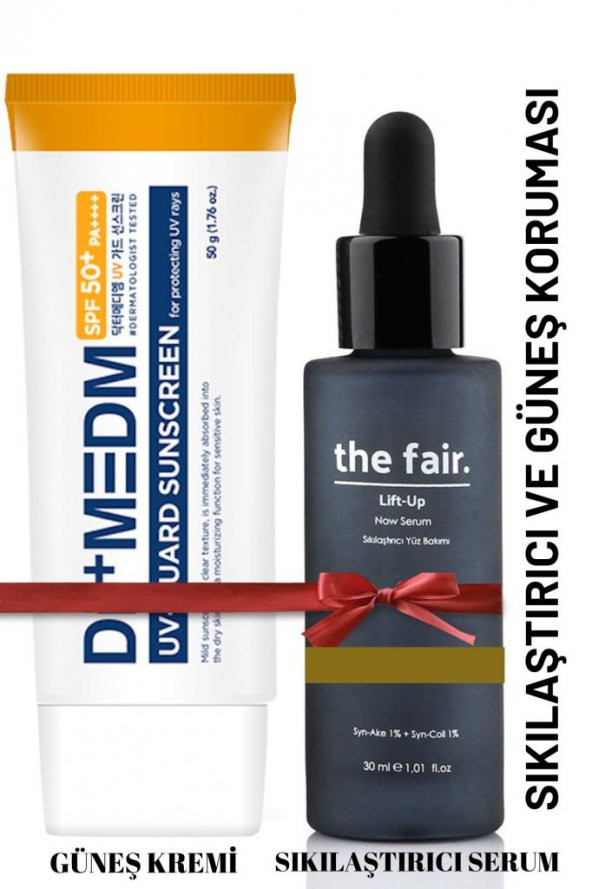 the fair. Lift-Up Now Sıkılaştırıcı Peptit Serum ve Dr+MEDM 50 SFP Güneş Koruması