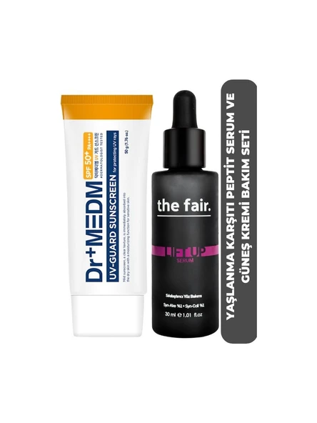 the fair. Lift-Up Now Sıkılaştırıcı Peptit Serum ve Dr+MEDM 50 SFP Güneş Koruması ürün görseli 1