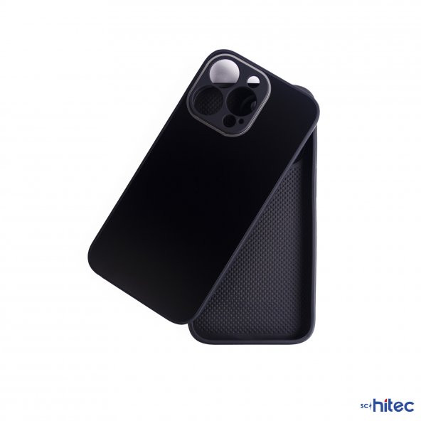 ScHitec Deluxe İphone 13 Pro Mat Kılıf Siyah - 3