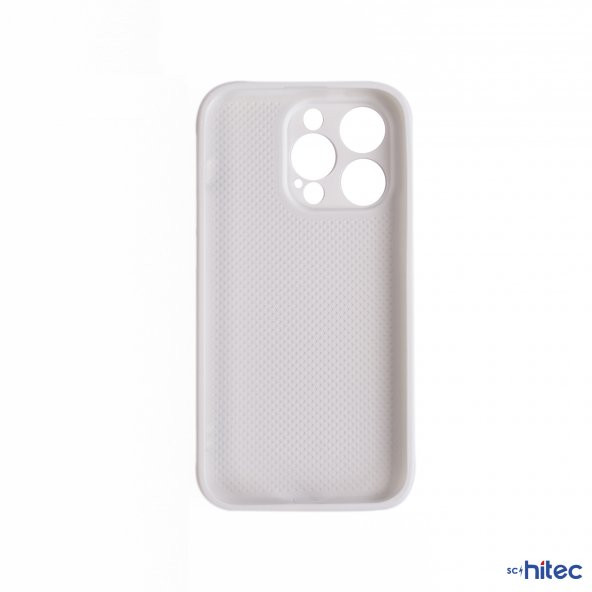 ScHitec Deluxe İphone 13 Pro Mat Kılıf Beyaz - 2