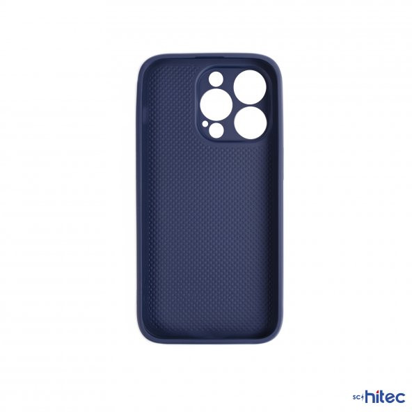 ScHitec Deluxe İphone 13 Pro Max Mat Kılıf Lacivert - Resim 2