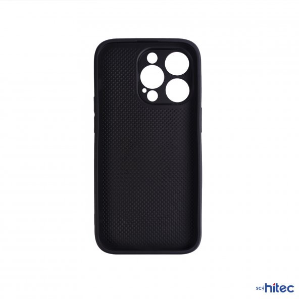 ScHitec Deluxe İphone 14 Pro Max Mat Kılıf Siyah - 2