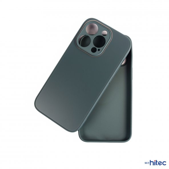 ScHitec Deluxe İphone 14 Pro Max Mat Kılıf Yeşil - Resim 3
