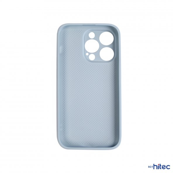 ScHitec Deluxe İphone 13 Pro Max Mat Kılıf Buz Mavisi - Resim 2