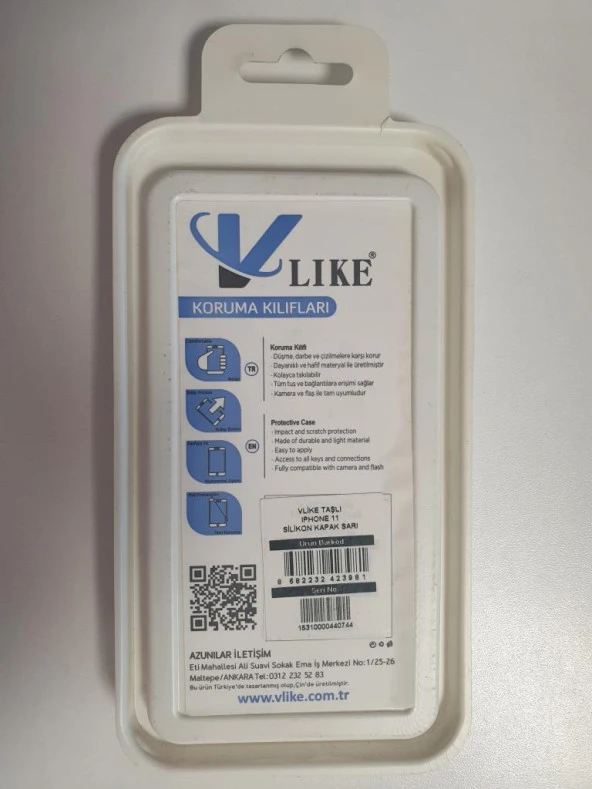 VLIKE IPHONE 11 SARI TAŞLI DESENLİ SİLİKON KAPAK - 2