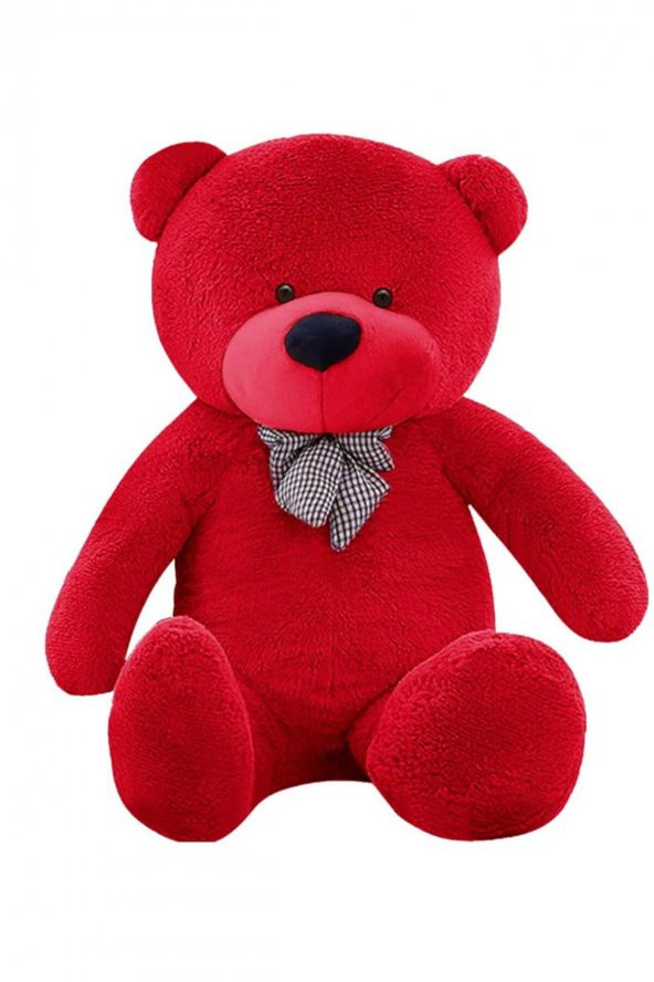 100- 120  cm  Kırmızı Papyonlu Büyük Ayıcık - 1