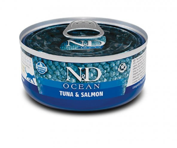 ND Ocean Ton Balıklı Somonlu Kedi Konservesi 70 gr