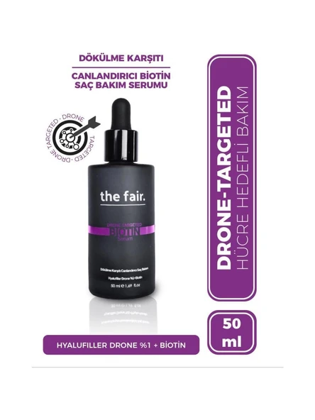 the fair. Dökülme Karşıtı Biotin Saç Serumu + Hiyalüronik Asit Nem Serumu - Resim 2