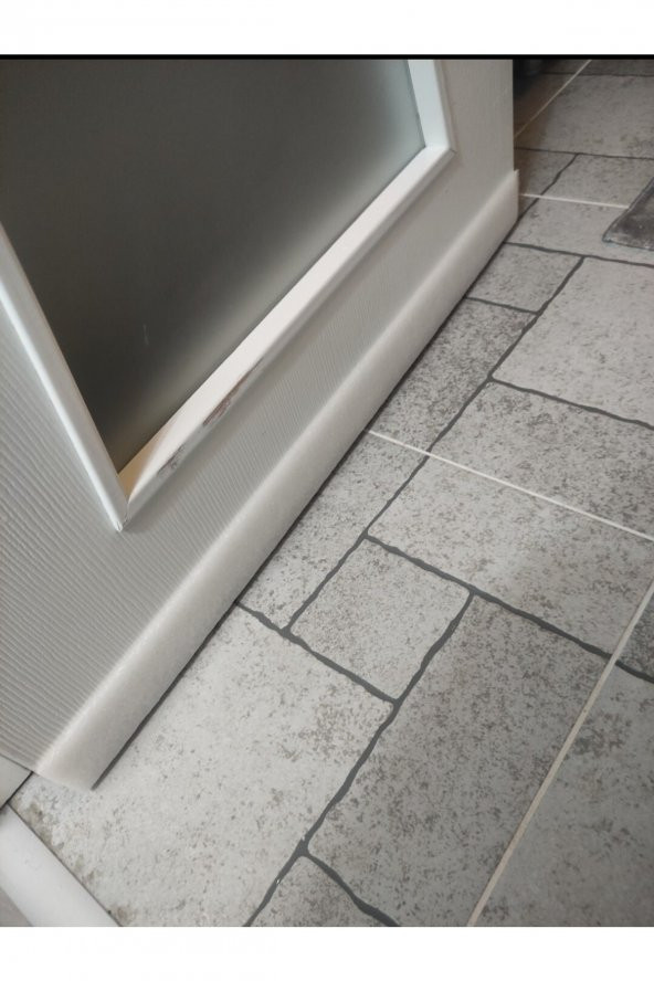 Açık Kahve Renk 5 Adet Oluklu Kapı Altı Eşik Süngeri Soğuk Kesici Toz Rüzgar Önleyici Yalıtım Strafo - 4