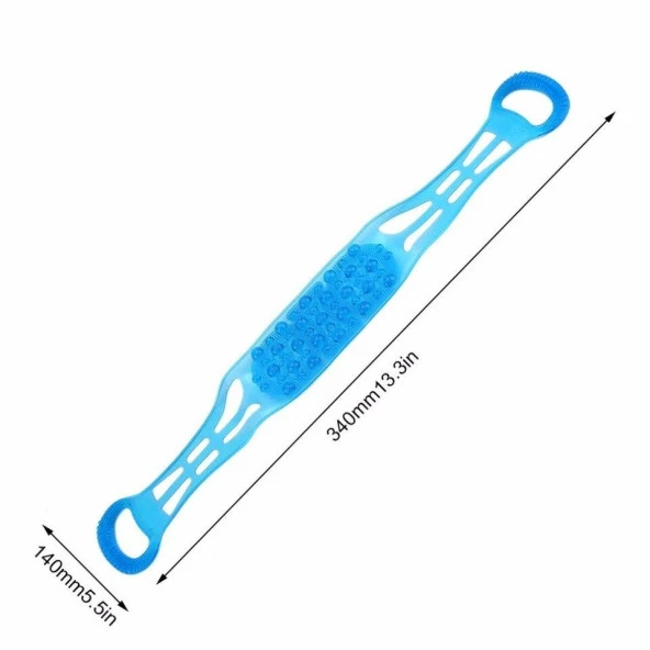 Çok Fonksiyonlu Çift Taraflı Silikon Vücut Temizleyici ve Masaj Aparatı - 2